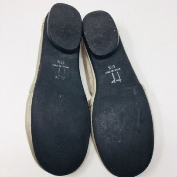 Thierry Rabotin womans ballet flats metallic gold leather 37.5 BoxK - Picture 4 of 5